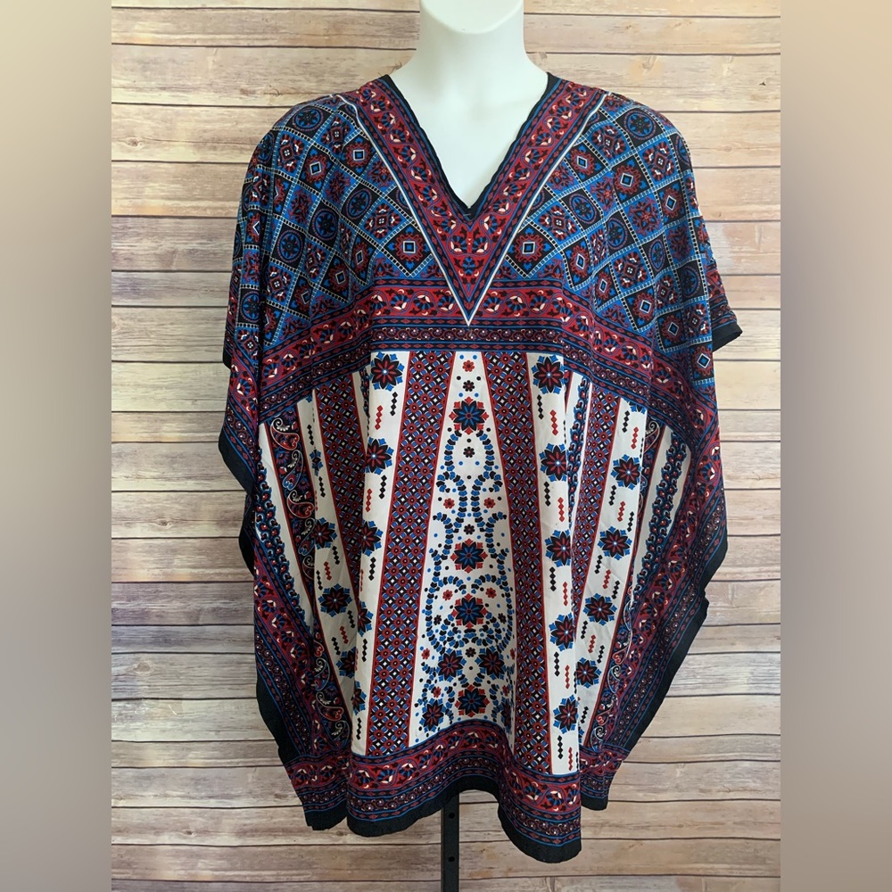 Multicolored Floral Sequin Kimono - fits up Size 3x